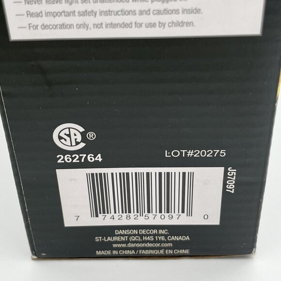 Pineapple String Lights LED 10 ft Outdoor/Indoor Decorative Danson Deco- UNUSED - Picture 4 of 7